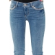 JEANS SKINNY BOTTOM UP CON CATENELLE, BLU