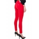 JEANS SKINNY IN COTONE STRETCH, ROSSO
