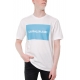 T-SHIRT CON STAMPA LOGO FRONTALE, BIANCO