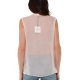 TOP IN GEORGETTE CON ROUCHES, ROSA