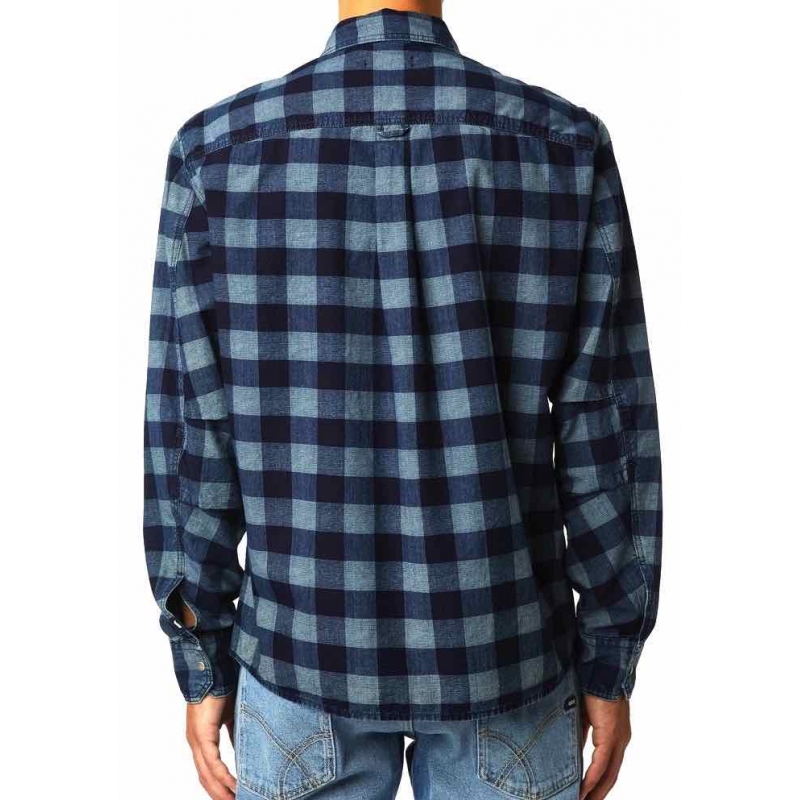 Uomo Abbigliamento da Camicie da Camicie casual e con bottoni 24% di sconto CAMICIA IN DENIM DI COTONE CON LOGO RICAMATOAlexander McQueen in Cotone da Uomo colore Blu 
