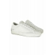 SNEAKERS DONNA IN PELLE ALL WHITE, BIANCO