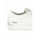 SNEAKERS DONNA IN PELLE ALL WHITE, BIANCO