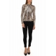 CAMICIA IN JERSEY STAMPA ANIMALIER, BEIGE