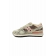SNEAKERS DONNA SHADOW IN PELLE STAMPA RETTILE, BEIGE